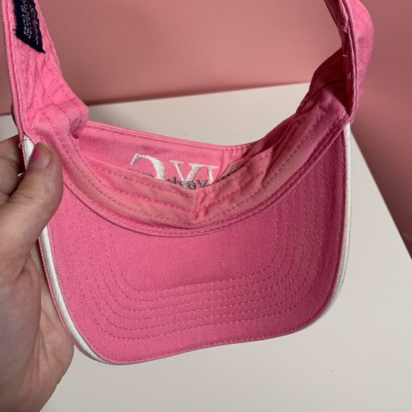 Vintage Y2K 2000s pastel pink NYC visor - Picture 3 of 3